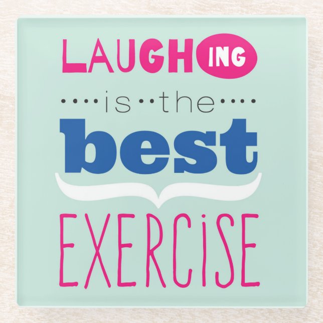 Genießen Sie das Leben Glasuntersetzer (Vorderseite)