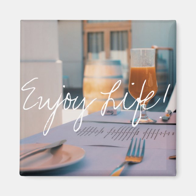 Genießen Sie das Life Juice Restaurant Menü Magnet (Vorne)