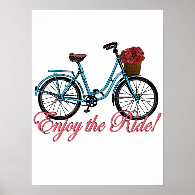 Genießen Sie das Niedliche Fahrrad Poster (Vorne)