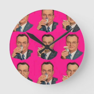 Genießen Sie das Rauchen, genießen Sie das Paket Runde Wanduhr