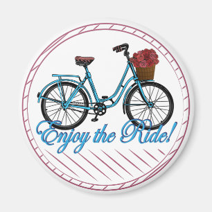 Genießen Sie das Ride Blue Bicycle Magnet