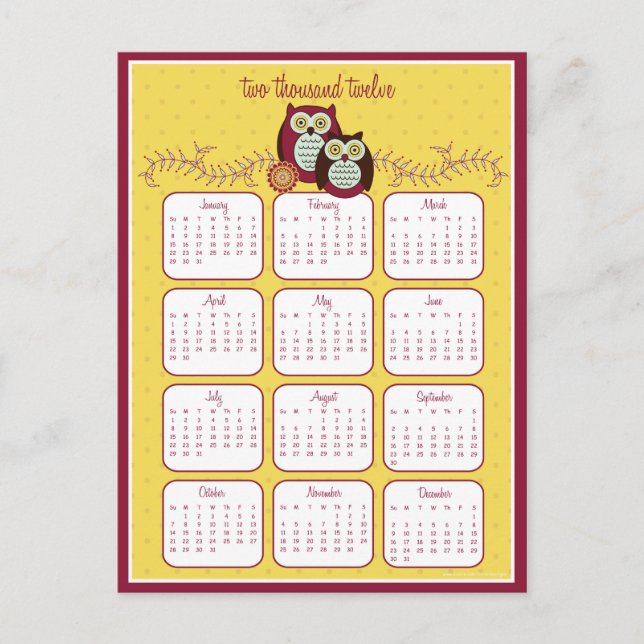 Genießen Sie das Sonnenschein-Kalender 2012 Postka Postkarte (Vorderseite)