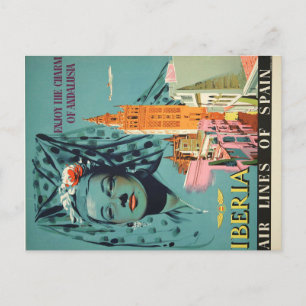 Genießen Sie den Charme des andalusischen Vintage  Postkarte