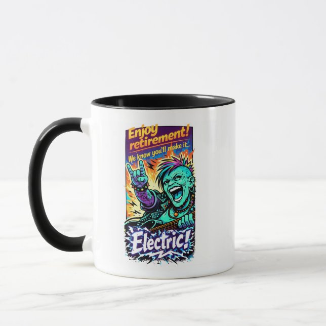 Genießen Sie den elektrischen Ruhestand! Tasse (Links)