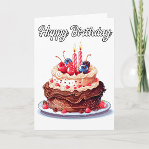 Genießen Sie den Geburtstag des Kuchens Karte