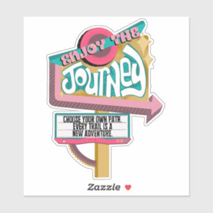 Genießen Sie den Reiseaufkleber Aufkleber