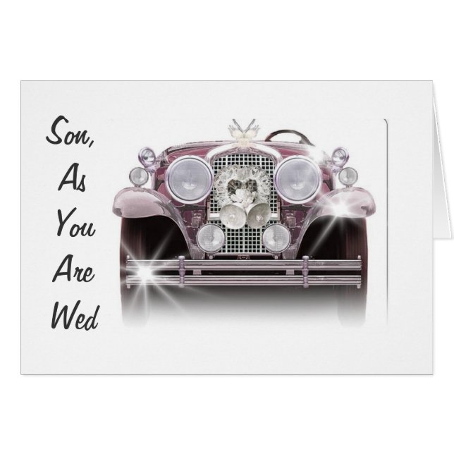 GENIESSEN SIE DEN RIDE- AM WEDDING TAG (Vorderseite (Horizontal))