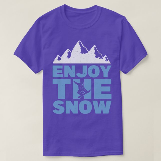 Genießen Sie den Snowboarder T-Shirt (Design vorne)