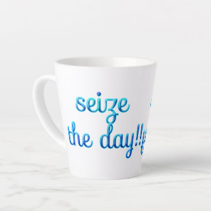Genießen Sie den Tag! Milchtasse