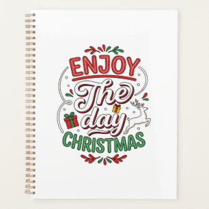 Genießen Sie den Tag Weihnachtsrentier-Geschenk Planer