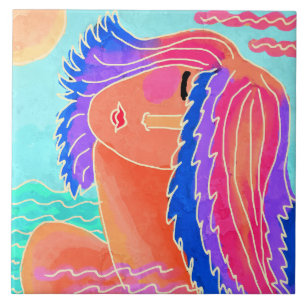 Genießen Sie die Abstrakte digitale Malerei des So Fliese