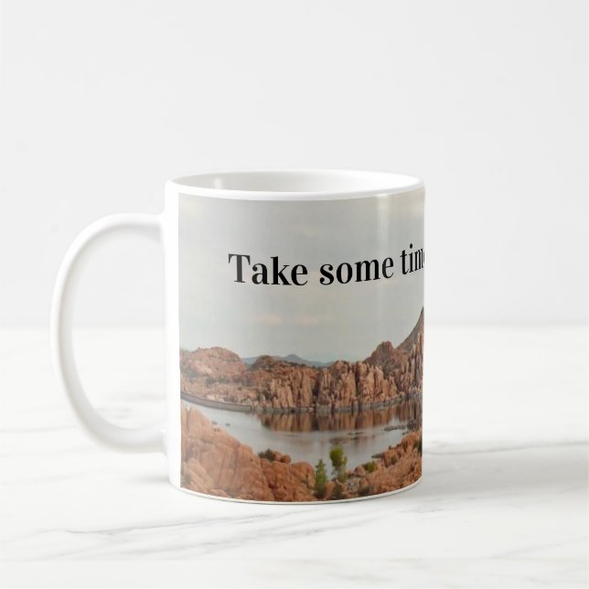 Genießen Sie die Aussicht auf den Prescott Arizona Kaffeetasse (Links)