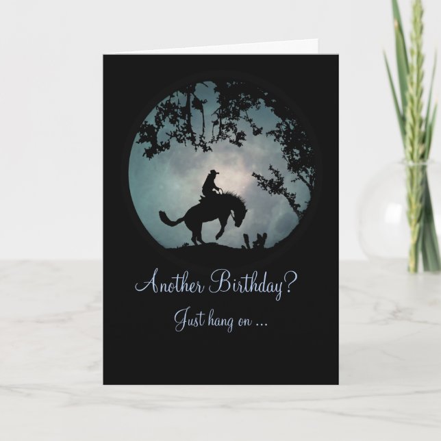 Genießen Sie die Cowboy Birthday Card Karte (Vorderseite)