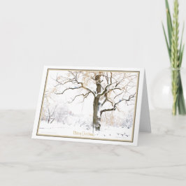 Genießen Sie die einfachen Vergnügungen der Jahres Feiertagskarte