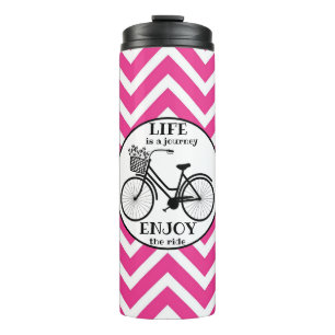 Genießen Sie die Fahrt Fahrrad mit Motivierend B Thermosbecher