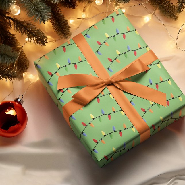 Genießen Sie die farbenfrohe Saison der Lichter Geschenkpapier (Von Creator hochgeladen)