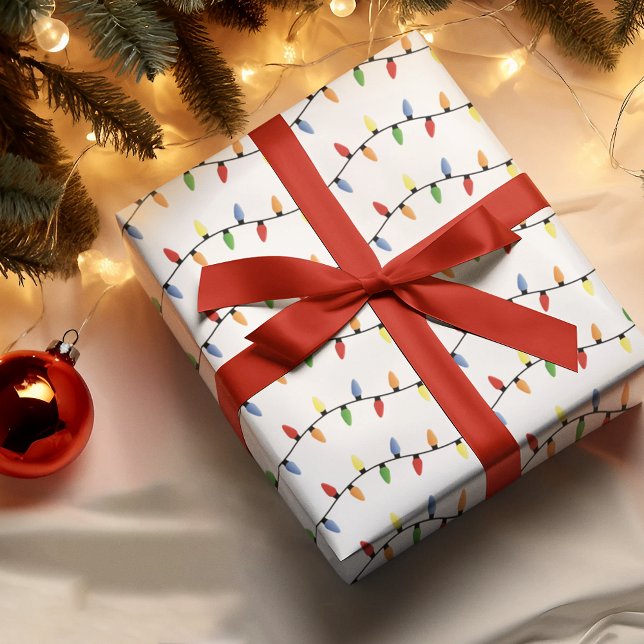 Genießen Sie die farbenfrohe Saison der Lichter Geschenkpapier (Von Creator hochgeladen)