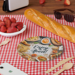 Genießen Sie die Food Pizza 2 Pappteller