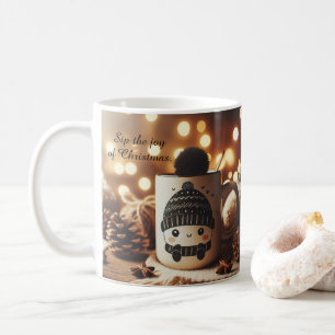 Genießen Sie die Freude des Weihnachts-Kaffeebeche Kaffeetasse