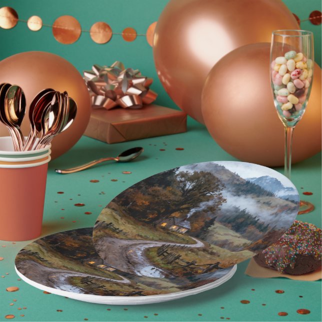 Genießen Sie die Herbstsaison Pappteller (Multi)