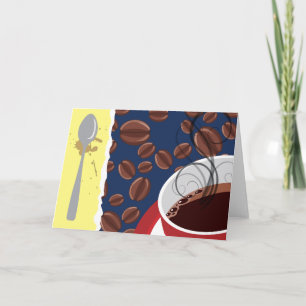 Genießen Sie die Kaffee-Karte Karte