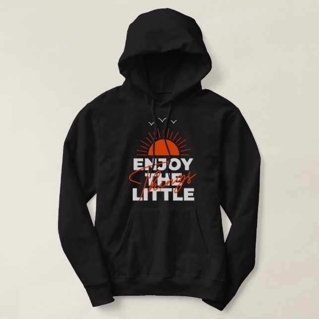Genießen Sie die Kleinen Dinge 73 Hoodie (Design vorne)