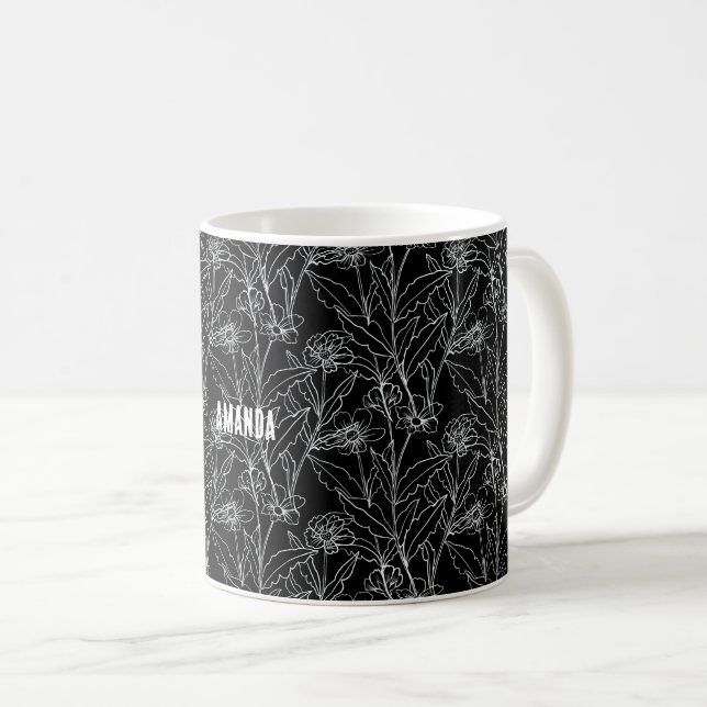 Genießen Sie die Kleinen Dinge Blume Kaffeetasse (VorderseiteRechts)