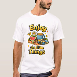 Genießen Sie die kleinen Dinge Cozy Picknick Illus T-Shirt
