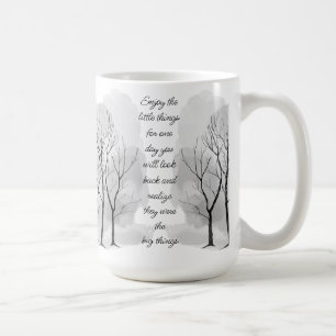 Genießen Sie die kleinen Dinge Inspirierendes Lebe Kaffeetasse