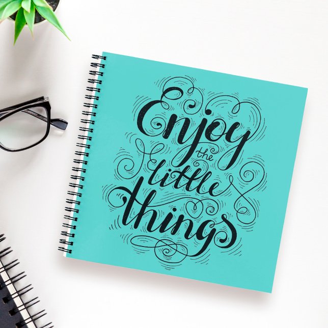 Genießen Sie die kleinen Dinge Notizbuch (Von Creator hochgeladen)