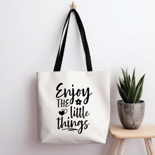 Genießen Sie die Kleinigkeiten der Tote Tasche