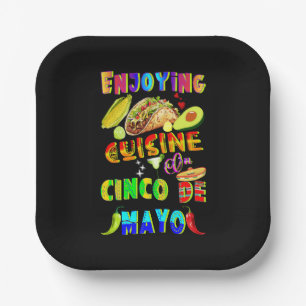 Genießen Sie die Küche im Cinco de Mayo Pappteller