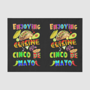 Genießen Sie die Küche im Cinco de Mayo Seidenpapier