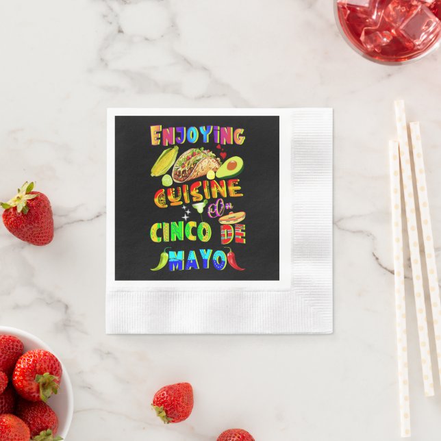 Genießen Sie die Küche im Cinco de Mayo Serviette (Beispiel)