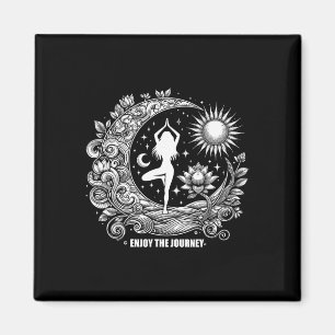 Genießen Sie die Reise Yoga Frauen Magnet
