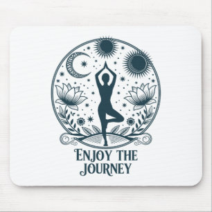 Genießen Sie die Reise Yoga Himmelsmeditation Frie Mousepad