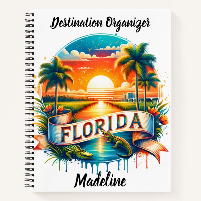 Genießen Sie die ruhige Aussicht auf Florida Notizbuch (Vorderseite)