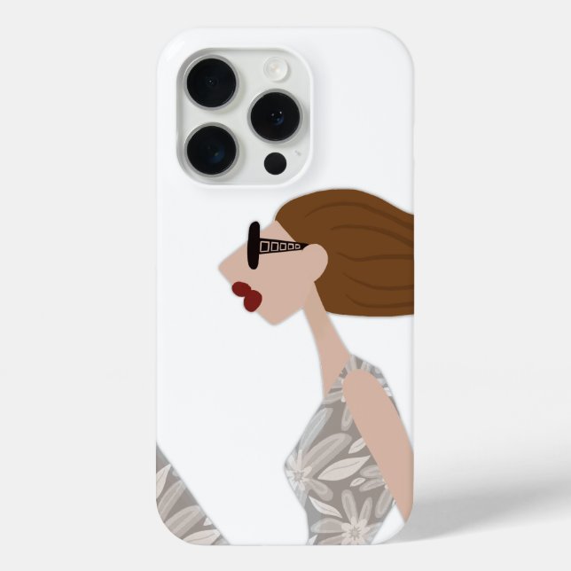 Genießen Sie die sanfte Brise Fashion Illustration Case-Mate iPhone Hülle (Rückseite)
