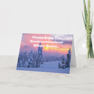 Genießen Sie diese nicht konfessionelle Winterland Feiertagskarte