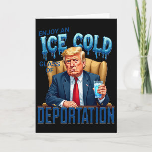 Genießen Sie ein eiskaltes Glas der Abschiebung Pr Karte