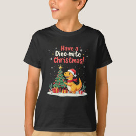 Genießen Sie eine Dino-Milbe Weihnachten - Niedlic T-Shirt