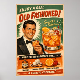 Genießen Sie einen echten Old Fashioned Poster