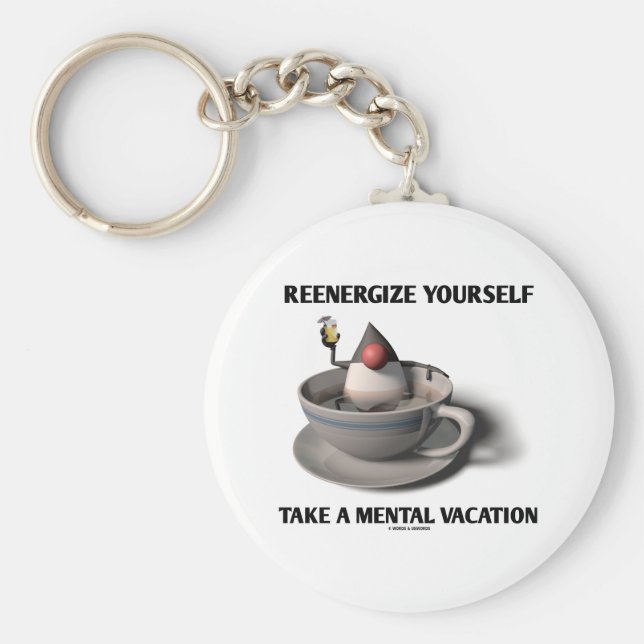 Genießen Sie einen genussvollen Urlaub Schlüsselanhänger (Vorne)