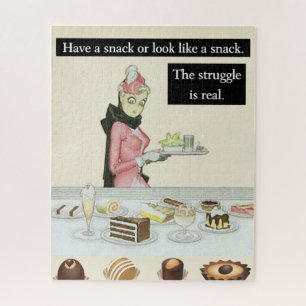 Genießen Sie einen Imbiss oder sehen Sie wie ein S Puzzle