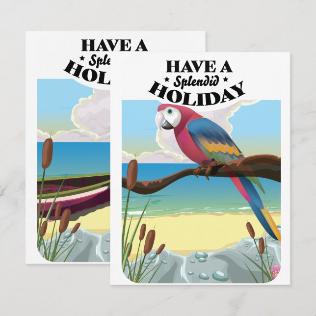 Genießen Sie einen schönen Urlaub (Vorne/Hinten)