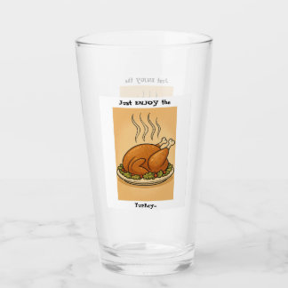 Genießen Sie einfach den Truthahn Glas