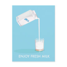 Genießen Sie frische Milch Vintag Kommerziell