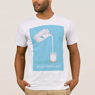Genießen Sie frische Milch Vintag Kommerziell T-Shirt