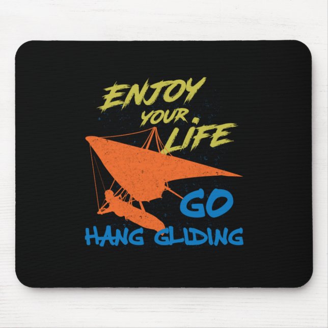 Genießen Sie Hang Gliding Extreme Sports Hang Glid Mousepad (Vorne)