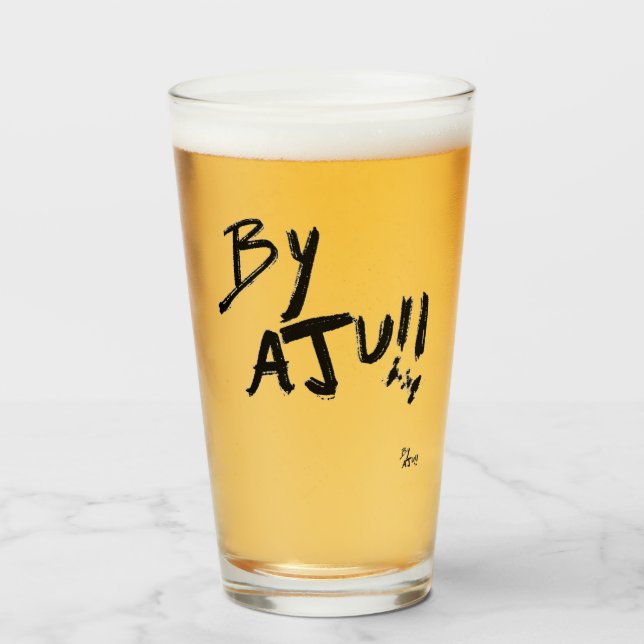 Genießen Sie Ihr Bier. mit diesem Glas (Vorne (Gefüllt))